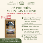 Cà Phê Chồn Cao Cấp Mountain Legend - 10% Real Civet Arabica & 90% Selected Beans Specialty Coffee - Hộp 200gr Tặng Phin (Bột) - Ảnh 2