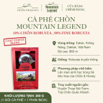 Cà Phê Chồn Cao Cấp Mountain Legend - 10% Real Civet Robusta & 90% Selected Beans Fine Robusta - Hộp 200g - Tặng Phin (Bột) - Ảnh 2