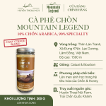 Cà Phê Chồn Cao Cấp Mountain Legend – 10% Real Civet Arabica & 90% Selected Beans Specialty - Lon 200Gr (Hạt/Bột) - Ảnh 2