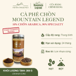 Cà Phê Chồn Cao Cấp Mountain Legend – 10% Real Civet Arabica & 90% Selected Beans Specialty - Lon 200Gr (Hạt/Bột) - Ảnh 3