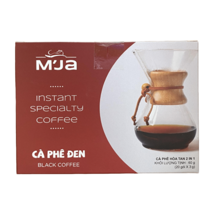 Cà Phê Đen Hòa Tan M'JA (Black Instant Coffee) 60g - Vị Cà Phê Đậm Đà Mạnh Mẽ