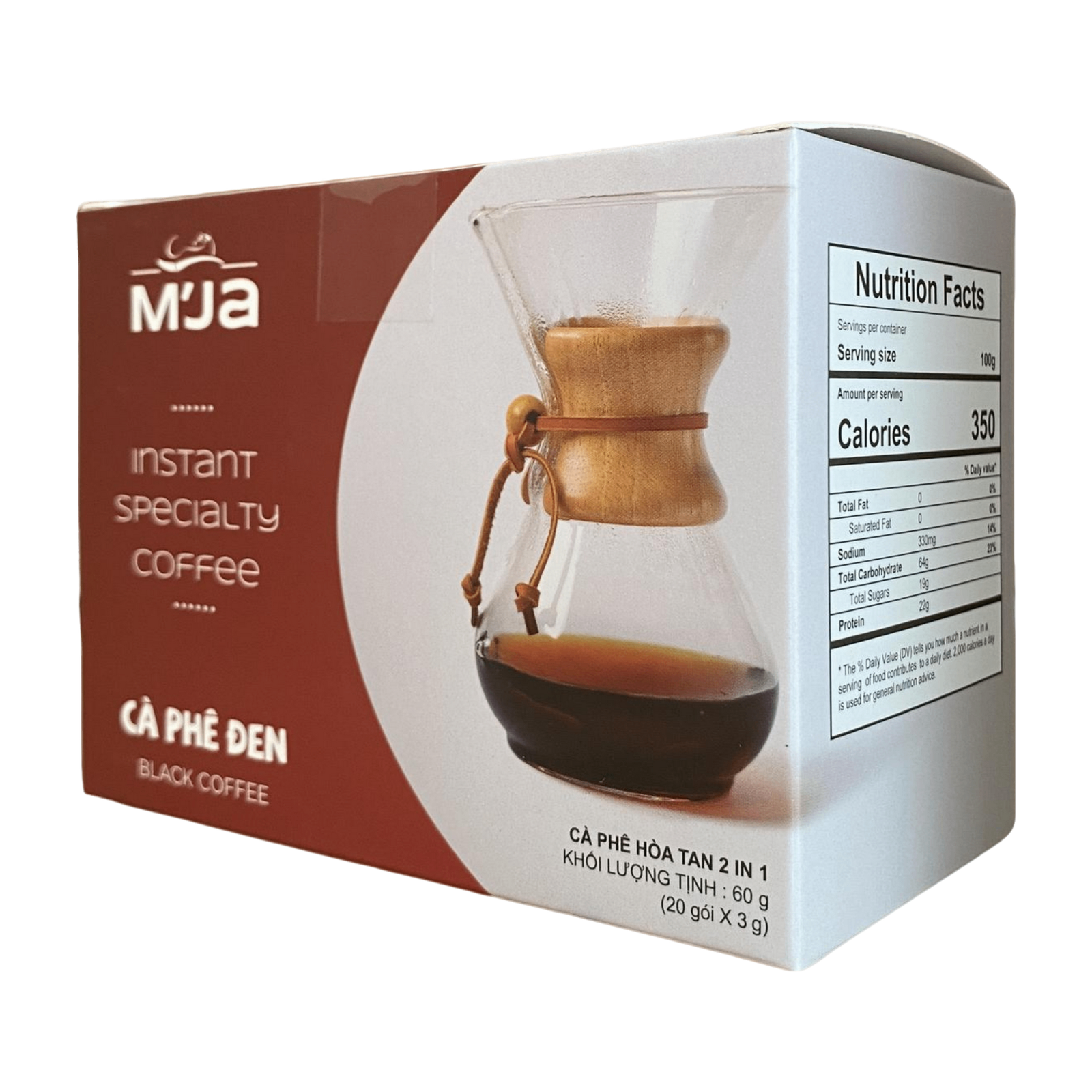 mja_black_60g_3.png Cà Phê Đen Hòa Tan M'JA (Black Instant Coffee) 60g - Vị Cà Phê Đậm Đà Mạnh Mẽ - Ảnh 7