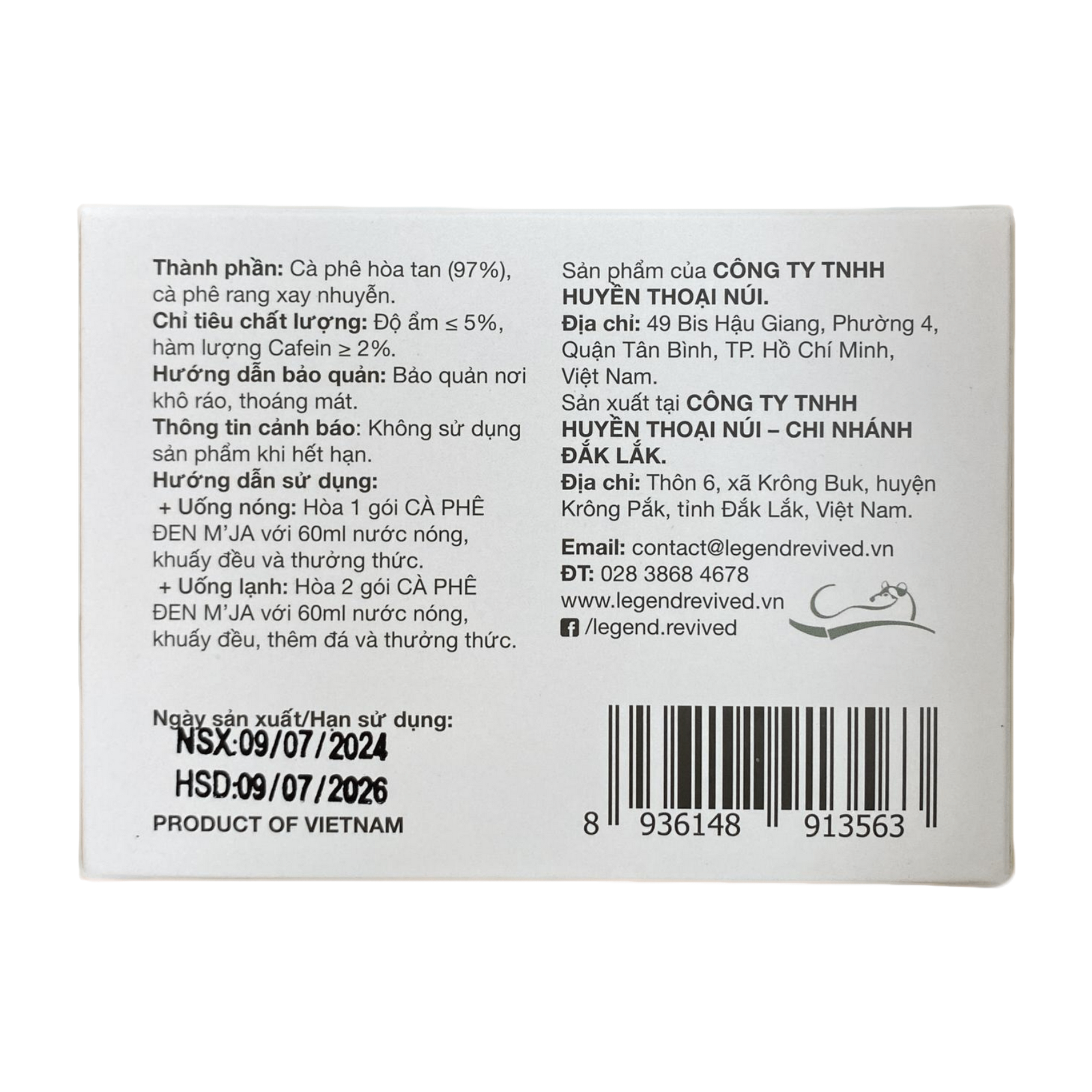 mja_black_60g_7.png Cà Phê Đen Hòa Tan M'JA (Black Instant Coffee) 60g - Vị Cà Phê Đậm Đà Mạnh Mẽ - Ảnh 3