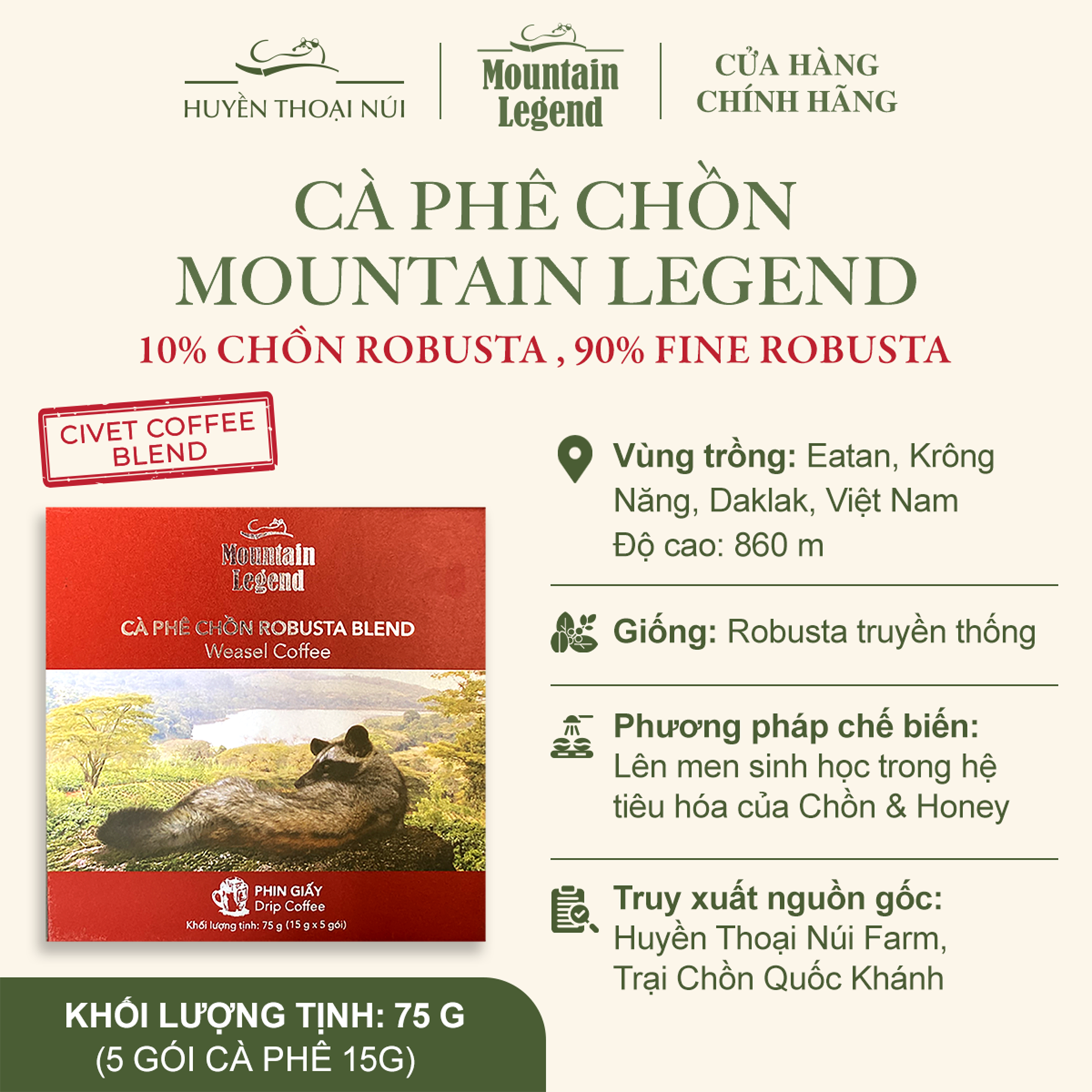 Cà Phê Chồn Uống Có Tốt Không? Những Tác Dụng Gì Với Sức Khỏe 8 Mountain Legend Blend 75g RO Post 01 scaled